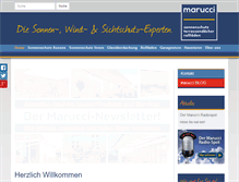 Tablet Screenshot of marucci-markisen.de